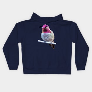 Anna's Hummingbird Photo Kids Hoodie